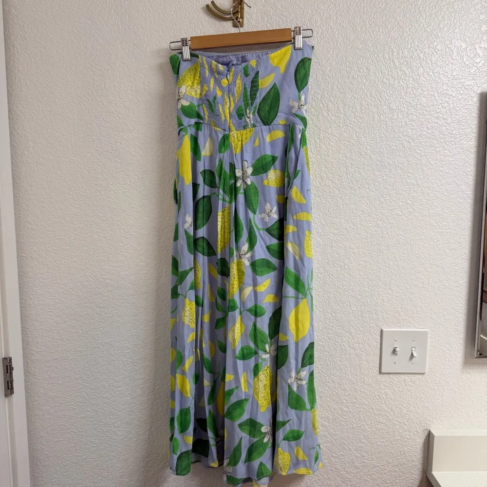 Maeve Lemon Grove Strapless Jumpsuit Size 2 - Image 4