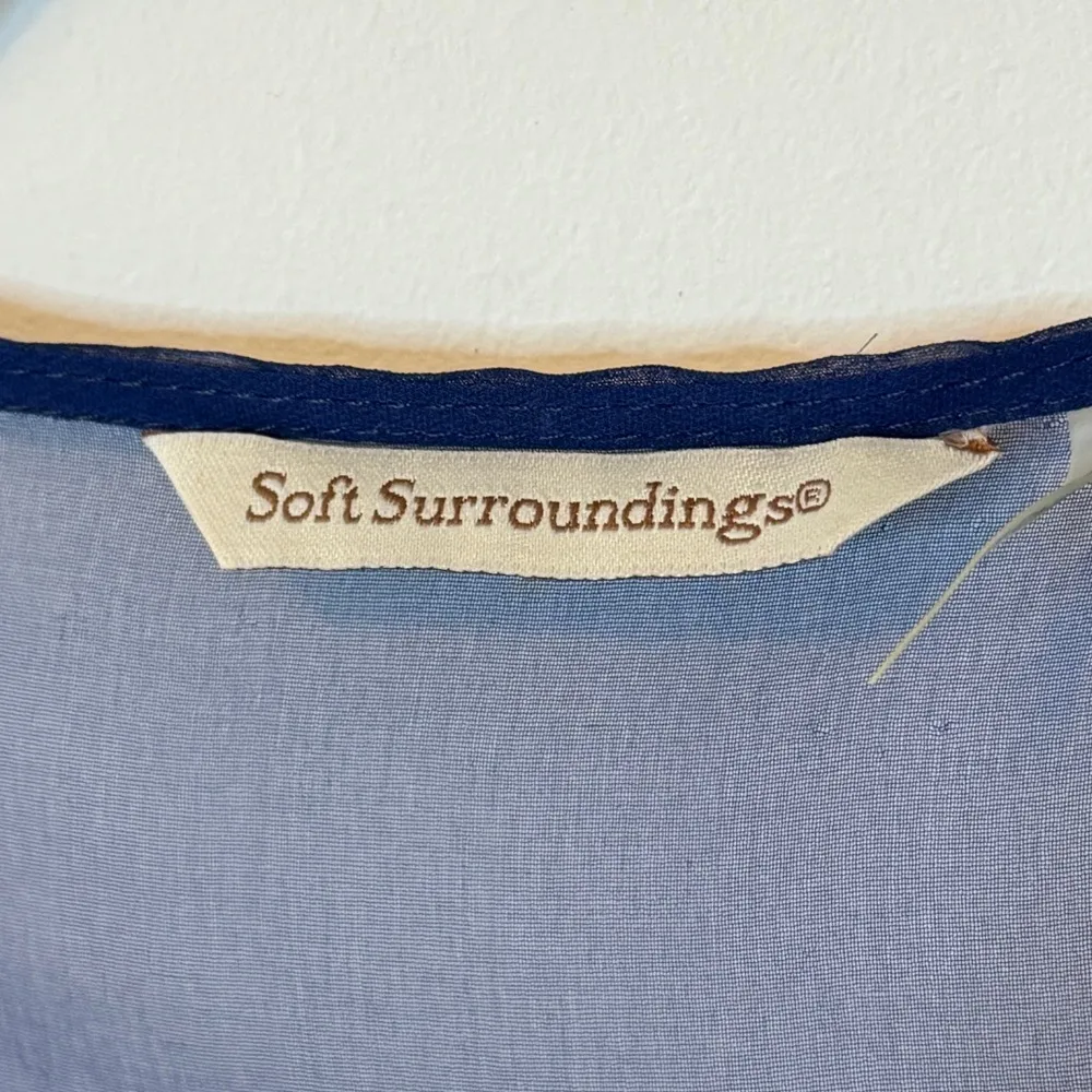 Soft Surroundings 100% Silk Duster Kimono Cardigan One Size Ombre OS Green Boho - Image 3