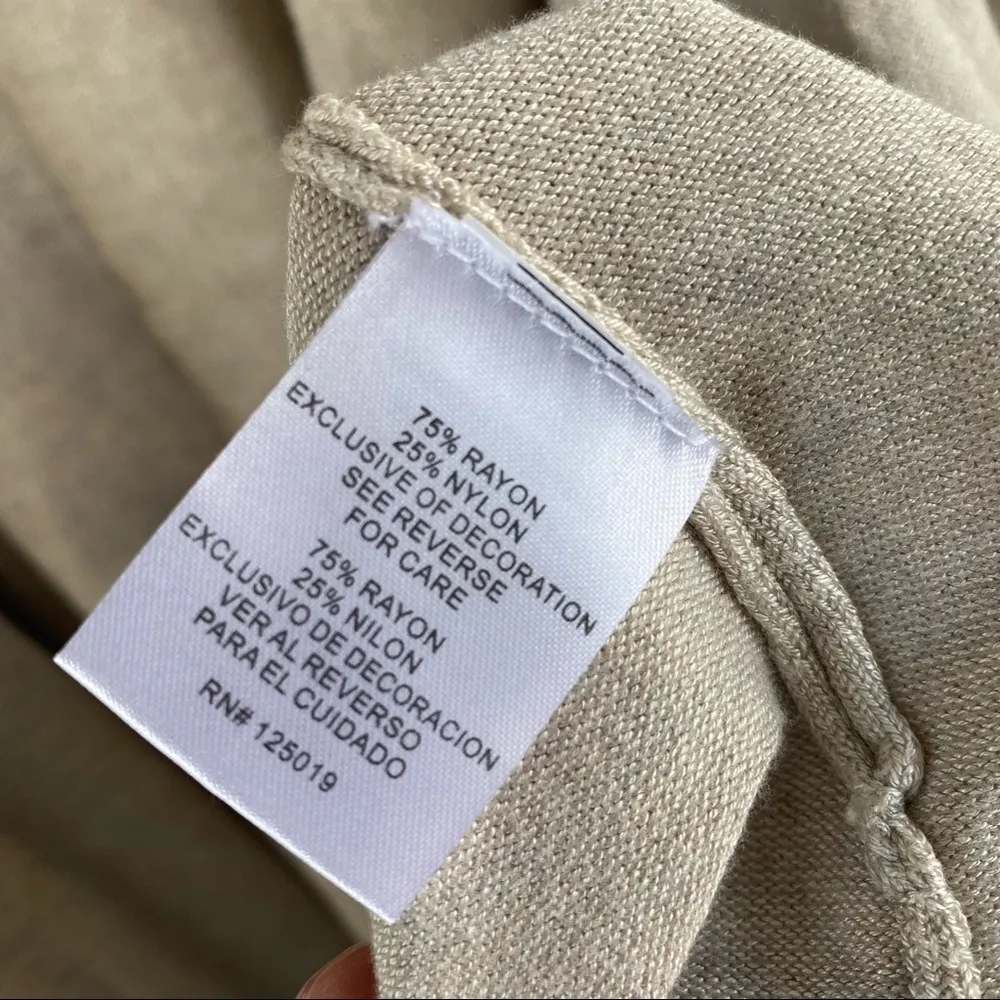 Joseph A  open ruffle cardigan sweater Size Medium - Image 6