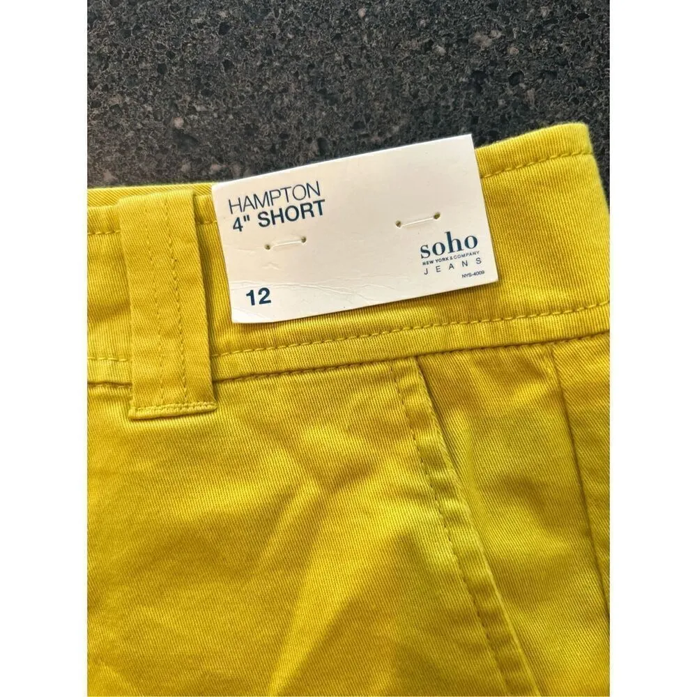New York & Company lemon green Shorts Size 12 - Image 6