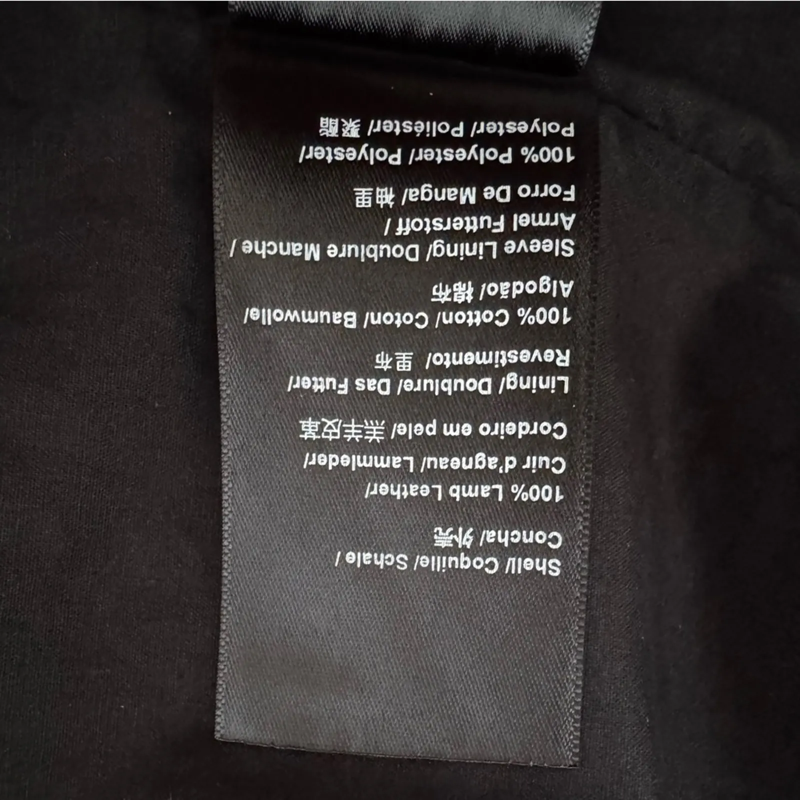 VTG Y2K Women's Black Lambskin Leather Biker Jacket Size 4 Excellent Condition - Image 5