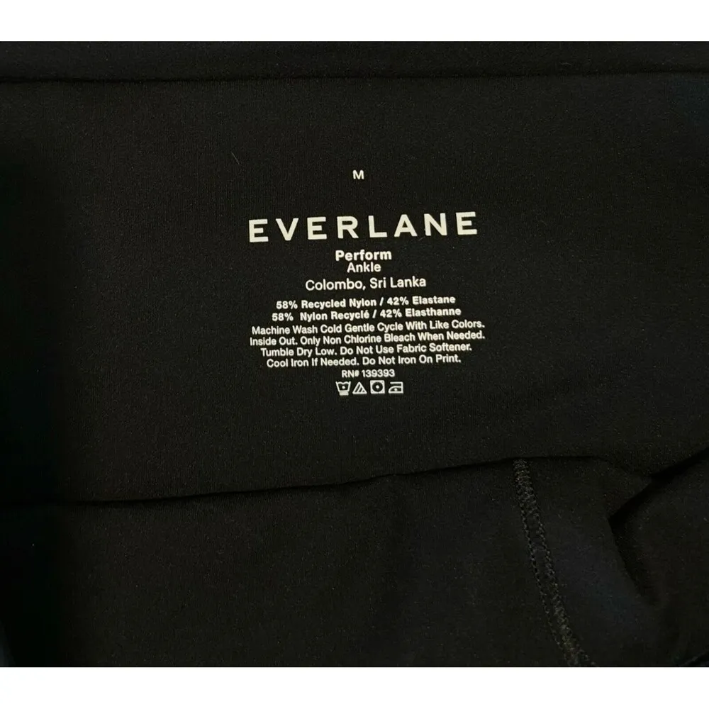 Everlane Womens Pants Black Perform Ankle Leggings Pull On Stretch Size Medium - Image 5