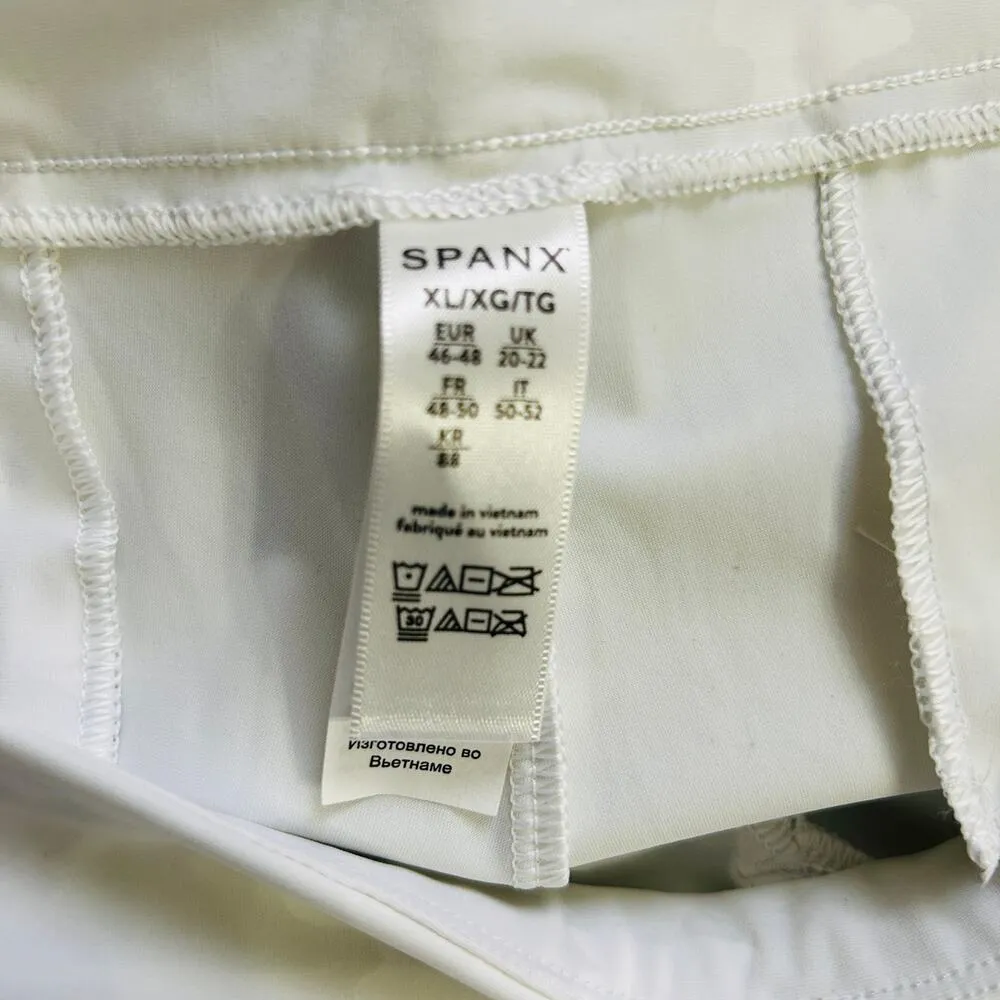 NEW Spanx Sunshine Shorts 4" White Camo Stretch Breathable UPF 50+ Size XL - Image 5