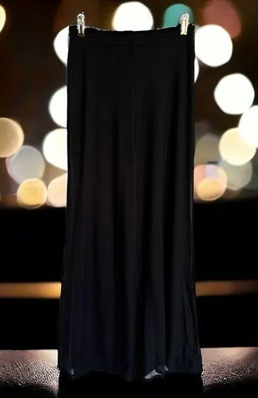 TADASHI Collection Womens Pants Size S Black Stretch Mesh Lined Pull On Wide Leg - Image 2