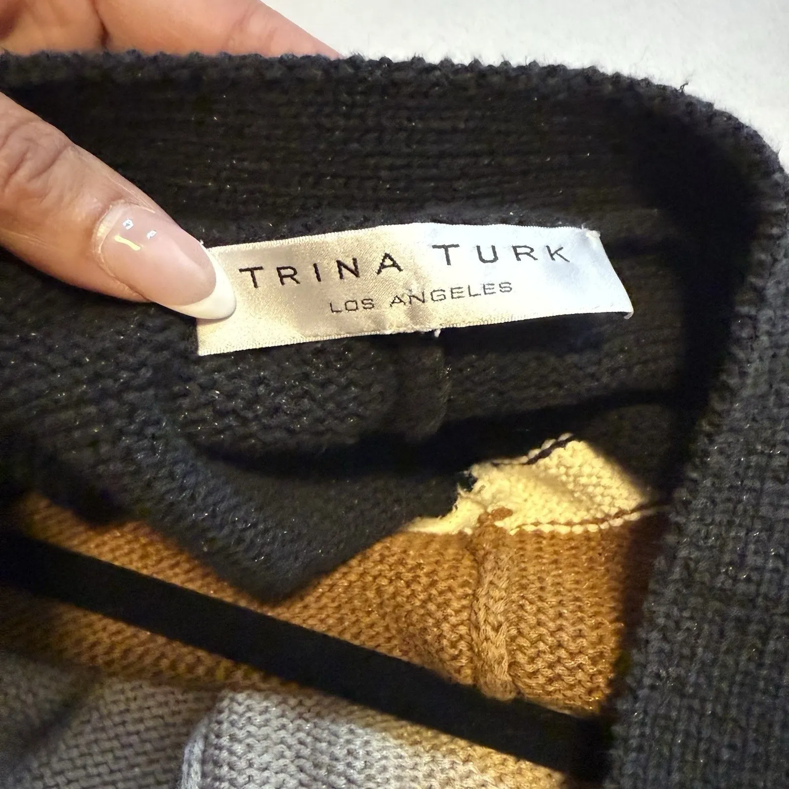 Trina Turk Kimono Sweater Belted Poncho Size‎ M Workwear Everyday Coat Jacket # - Image 7