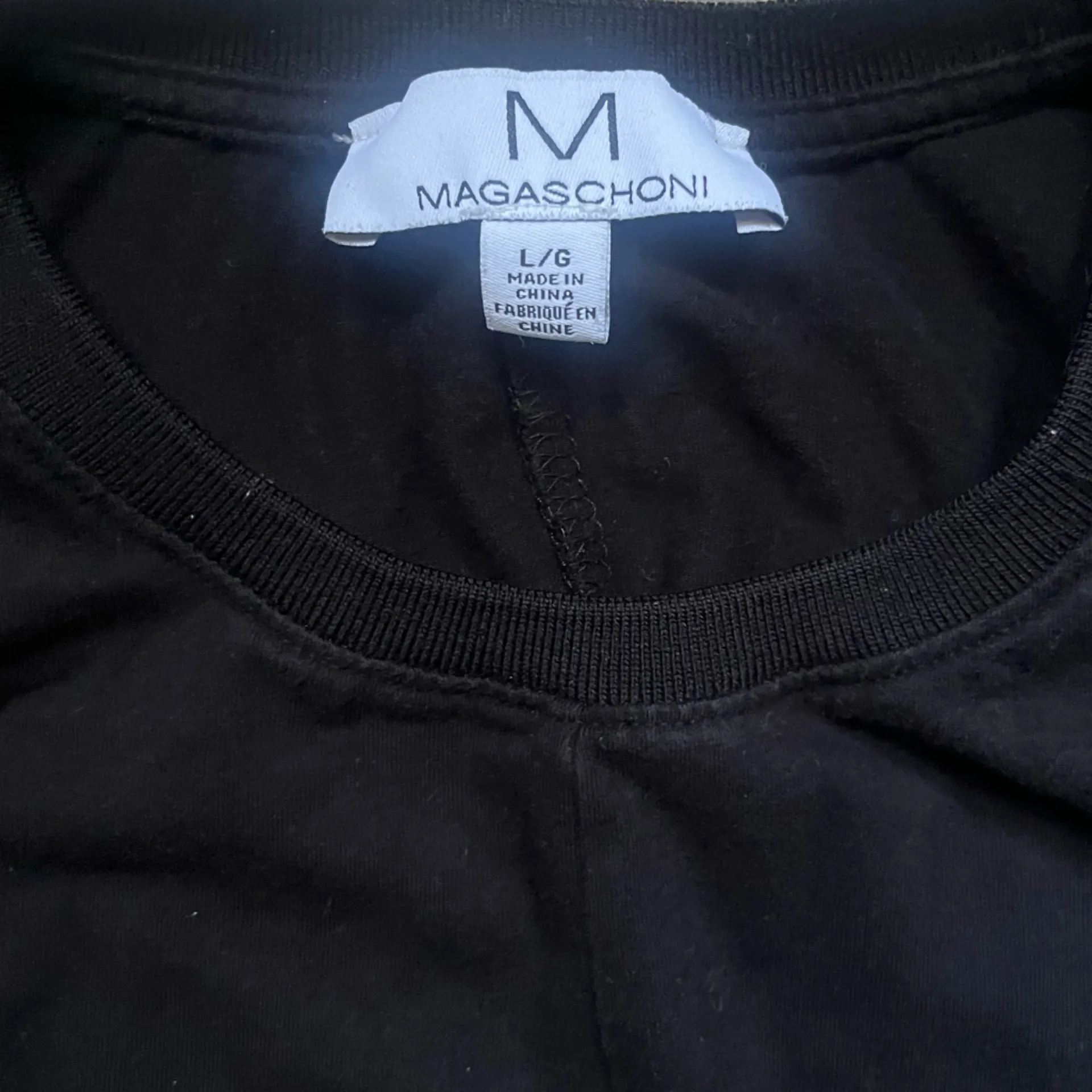 Magaschoni Black Sleeveless Crew Neck Maxi Dress L Classic Holiday Fall Winter - Image 3