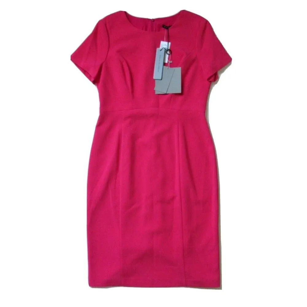 NWT Black Halo Jodee Sheath in Laguna Pink Tailored S/S Crew Neck Dress 14 $345 - Image 2