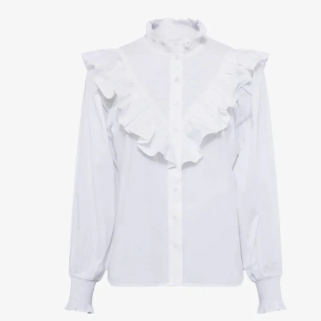 NWT French Connection Organic Cotton Rhodes Poplin Smock Top Blouse - Image 6