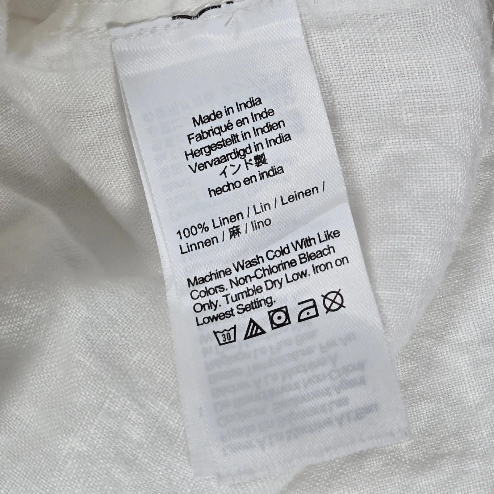 J. Crew Capitaine shirt in Baird McNutt Irish linen White S BY693‎ - Image 4