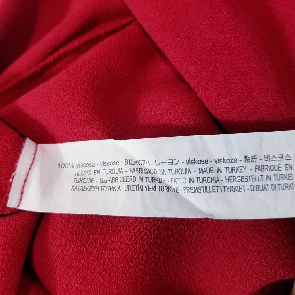 ZARA Pom Pom Red Jumpsuit - Image 12