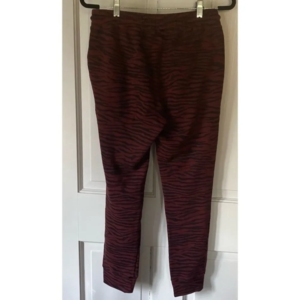 Pistola Black Red Cherry Tiger Print Drawstring Lounge Sweatpants Size Small NWT - Image 3