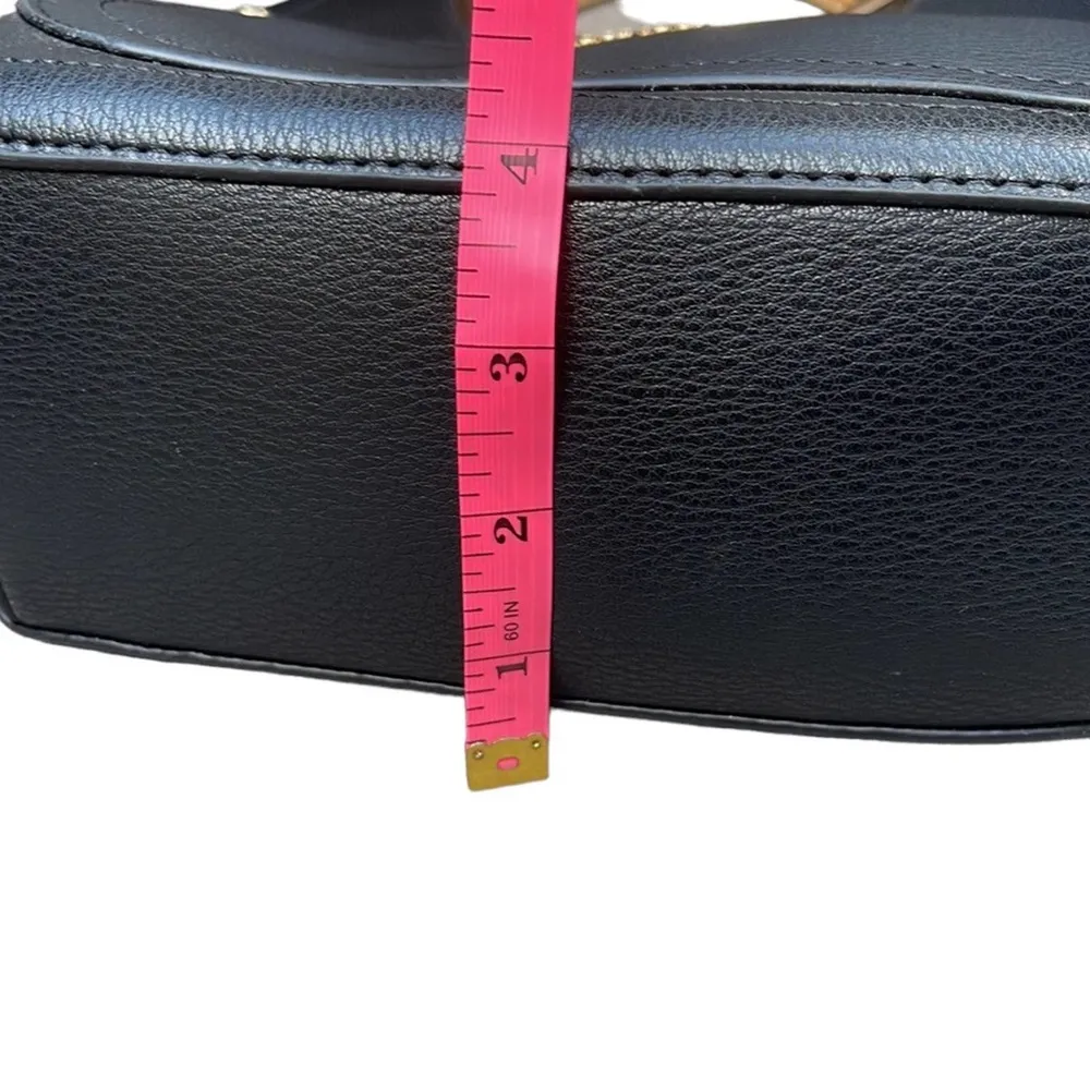 XOXO Black & Gold small satchel/crossbody purse NEW - Image 11