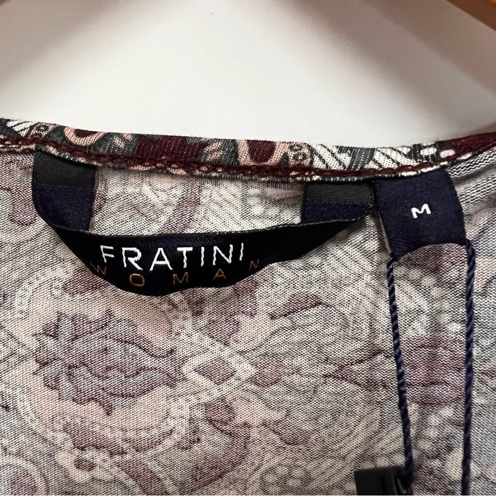 NWT Fratini Woman Patterned 3/4 Sleeve Dress size medium Multiple - Image 8