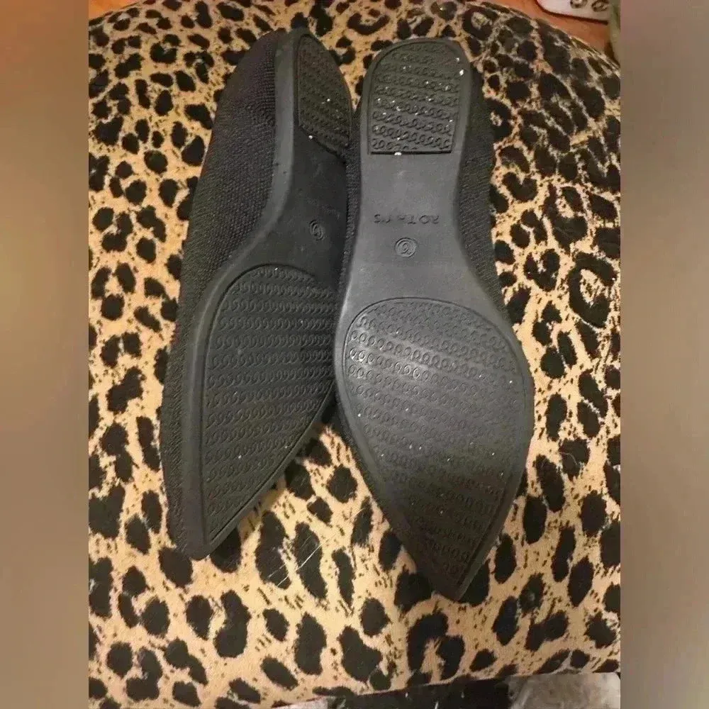 Rothy's  Black Blue Pointed Toe Ballet Flats - Image 3