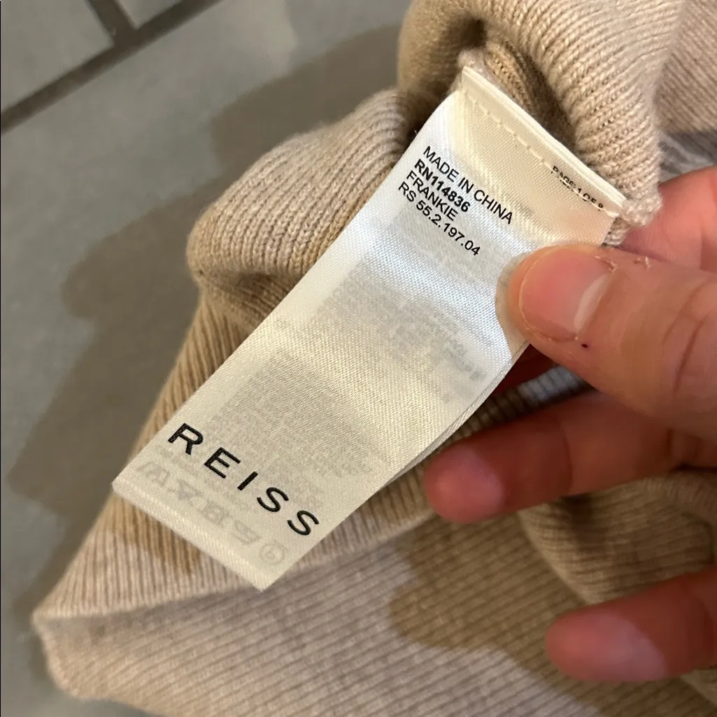 Reiss Frankie Ruched Sleeve Sweater - Image 5