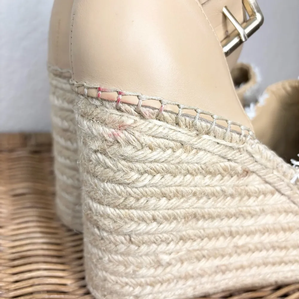 Marc Fisher LTD Adalyn Raffia Espadrille Wedge Size 11 - Image 7
