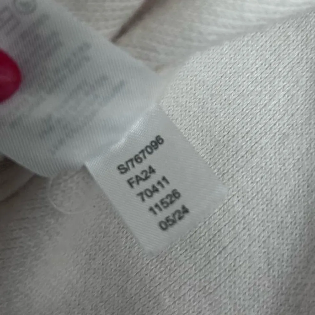 LOFT Sweater Jacket Cardigan Medium Cream Button Front Knit - Image 7