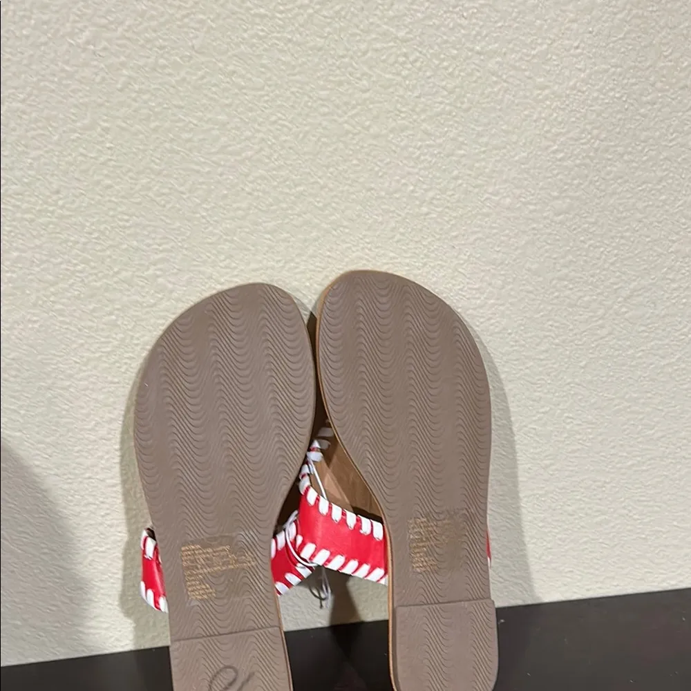 Wisconsin Badgers Size 6 sandals Red - Image 6