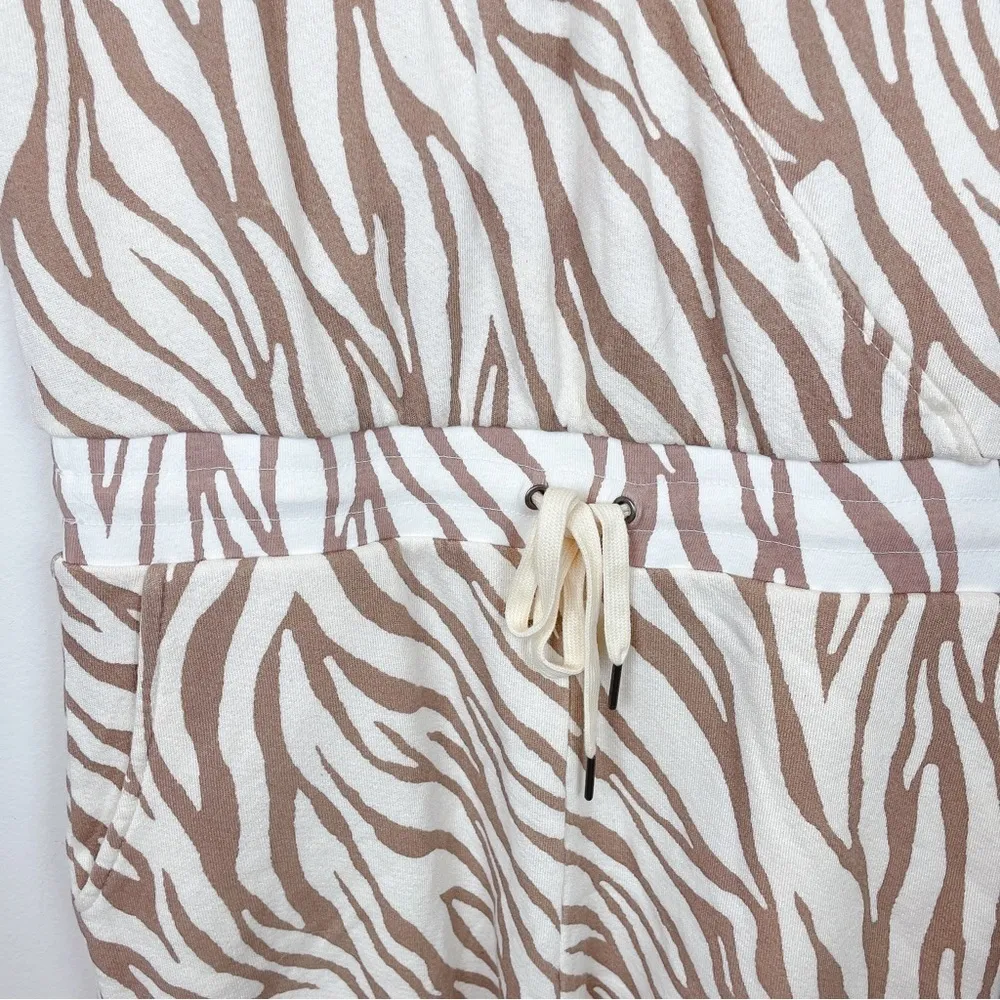 n:philanthropy Royce Romper in Tropical Abstract Taupe - Image 2