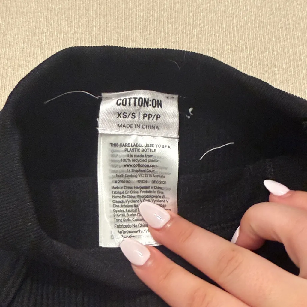 Cotton On Black Sleeveless Crop Top - Image 2