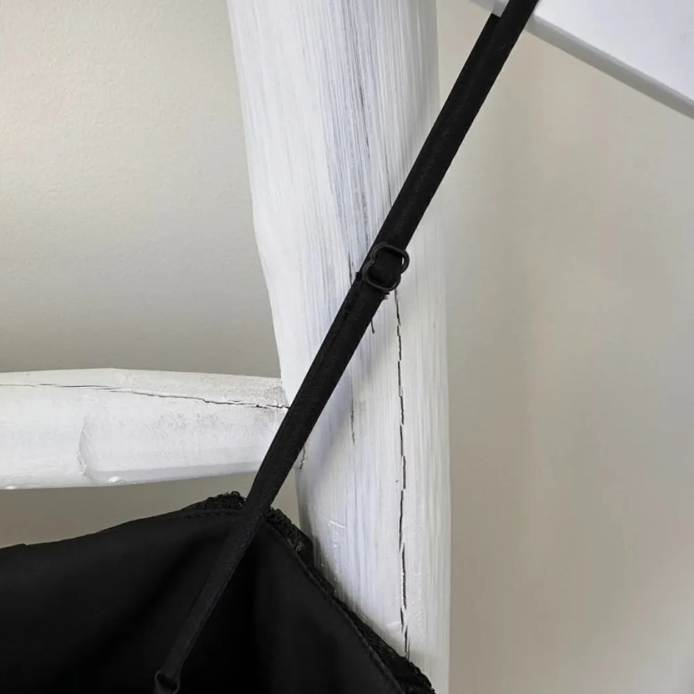 Rowa Emma Black Sequins Ruffle Top Mini Dress SZ S - Image 7