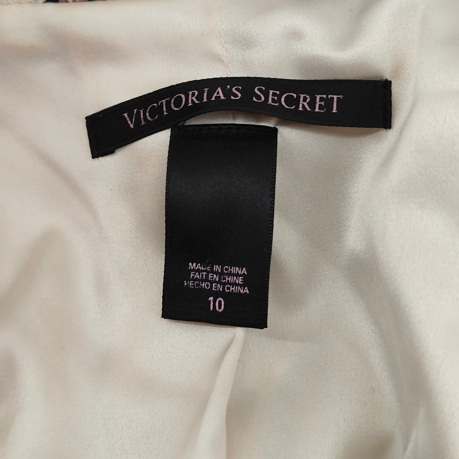 Victoria Secret Leopard Print Fitted Blazer Business Power Womens 10 - Image 2