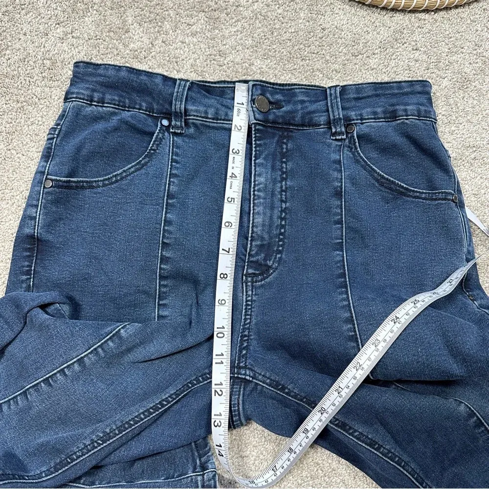 Universal Standard Mariah Bootcut Jeans Front Seam High Rise Indigo Ink Blue 10 - Image 13