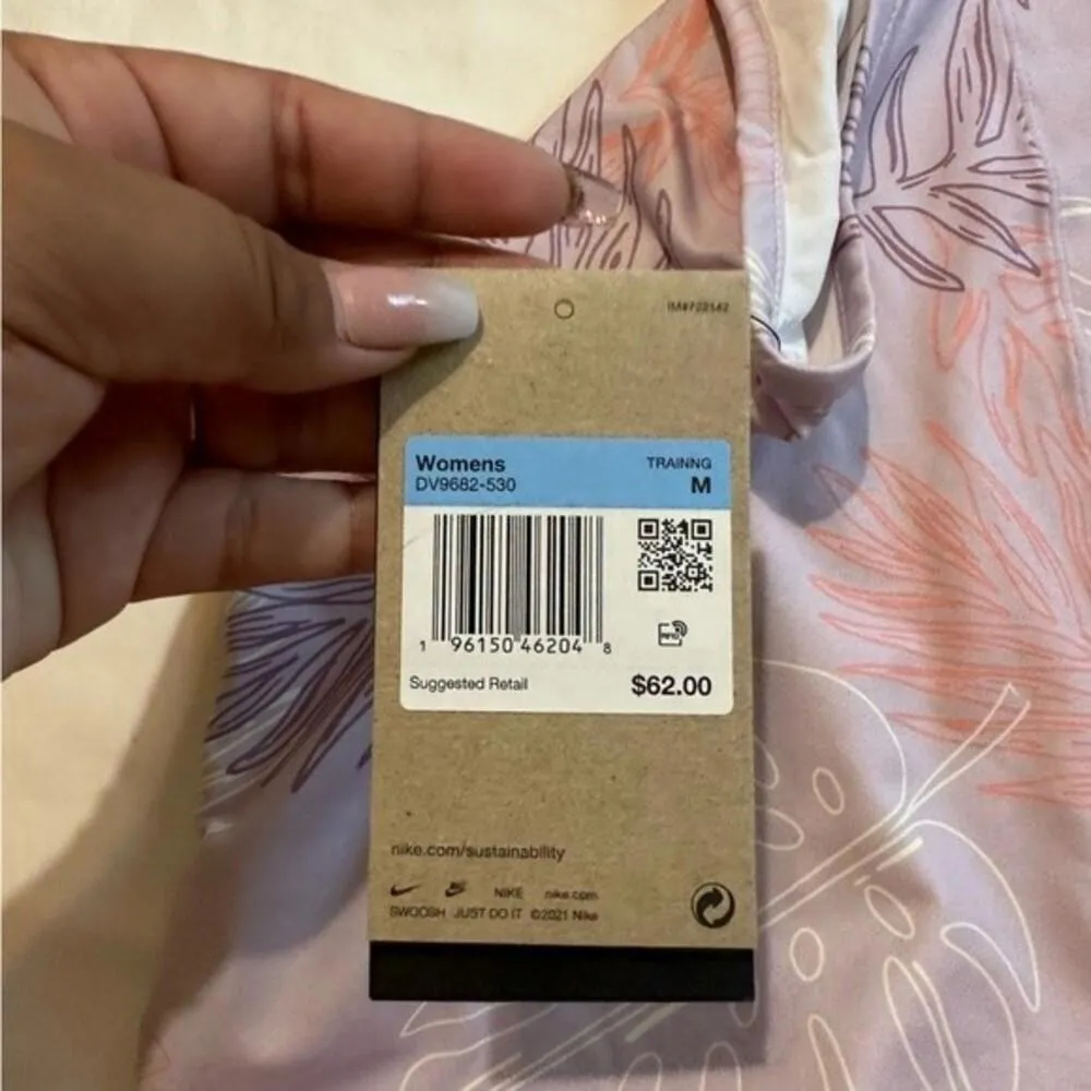 Nike One Luxe Print Strappy Camisole - Image 7