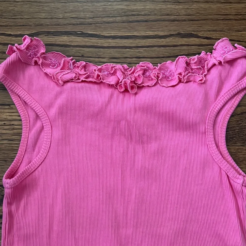 Pink beaded off the shoulder top - Image 3