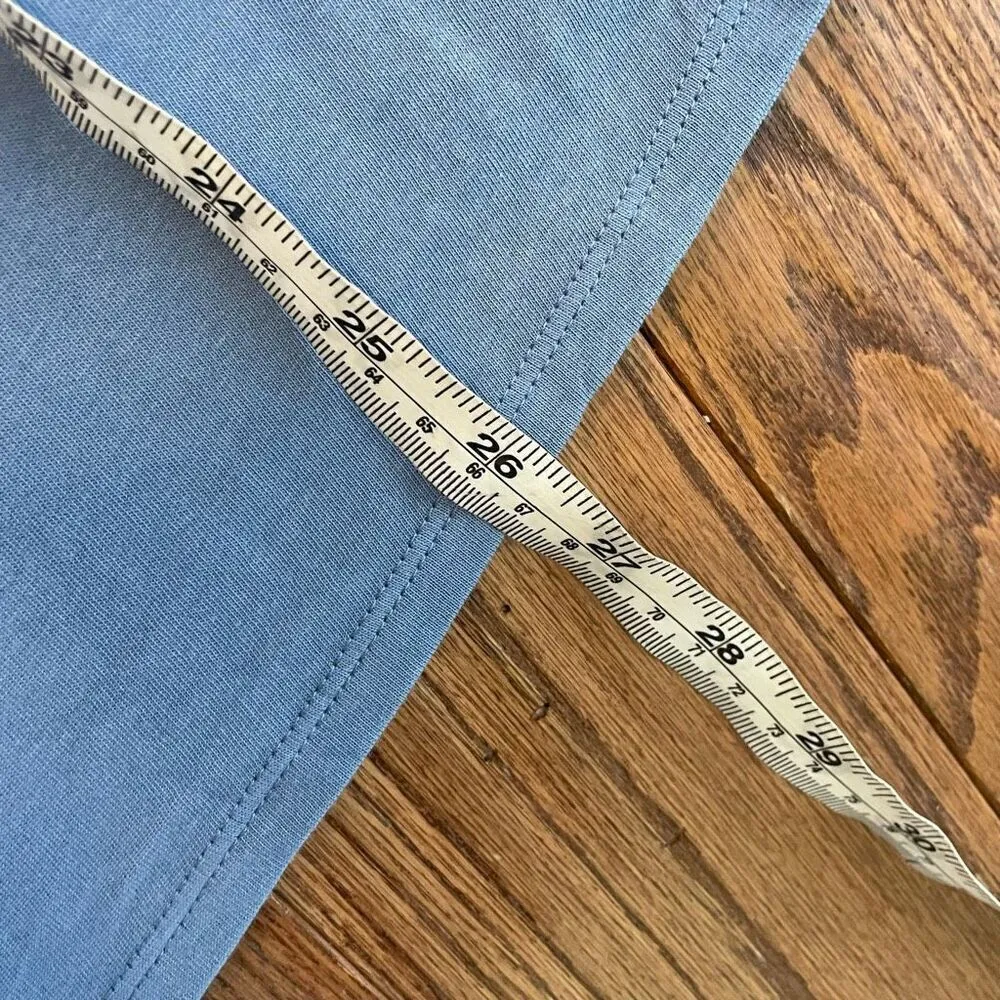 J. Jill pure Jill blue boat neck assymetrical hem top size large - Image 7