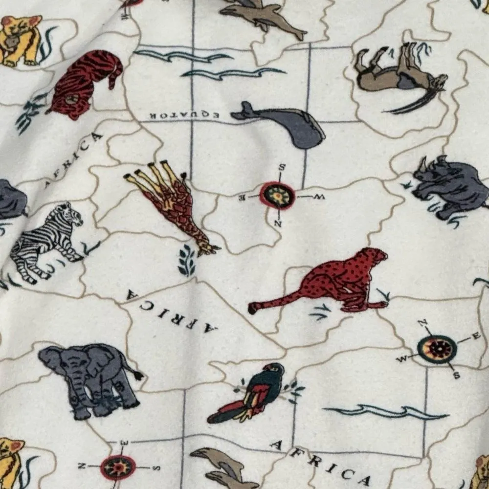 Northern Isles Vintage 90’s Africa Turtleneck Shirt Top Women’s Large Green - Image 2