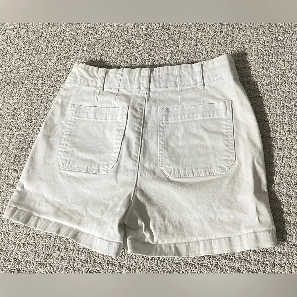 Bagatelle  White Jean Shorts for Women - Image 3