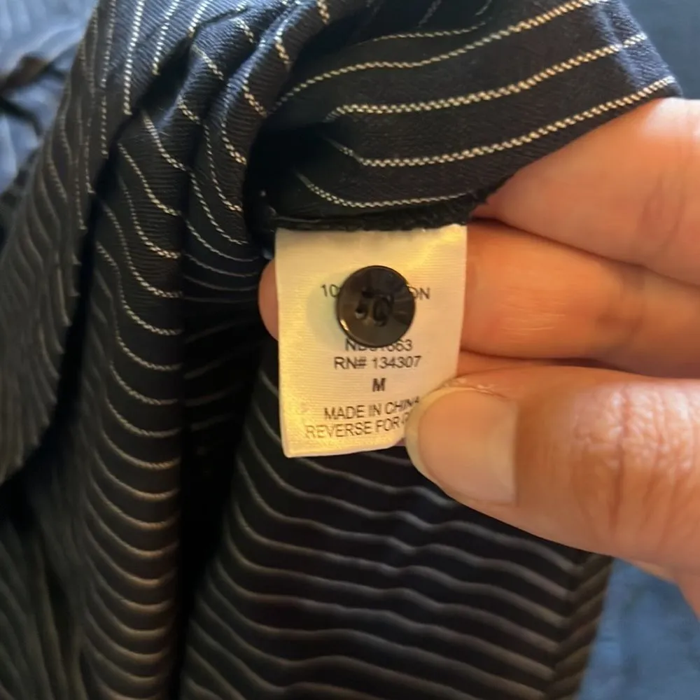 Nwt urban outfitters lumiere navy stripe dress M - Image 4