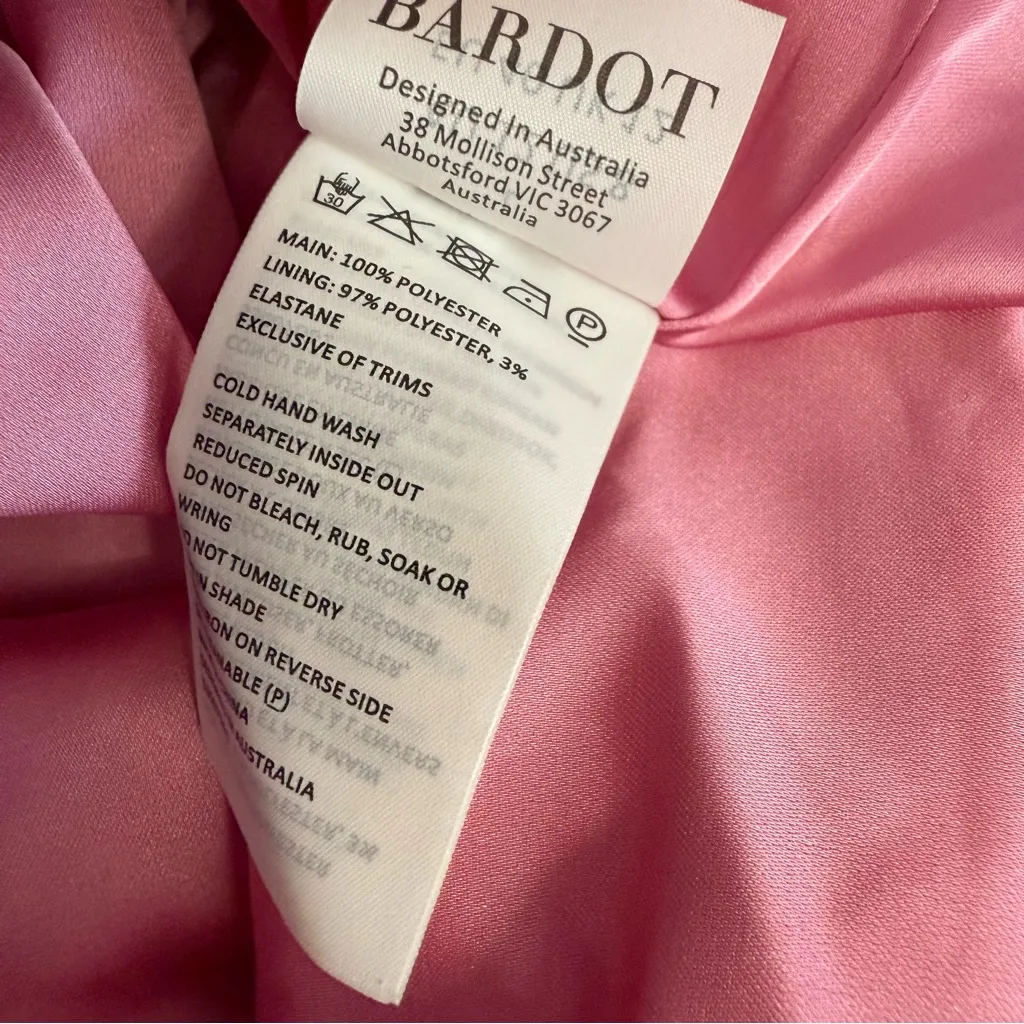Bardot Women’s Strapless Georgia Dress in Candy Pink Sz 8 NWT - Image 8