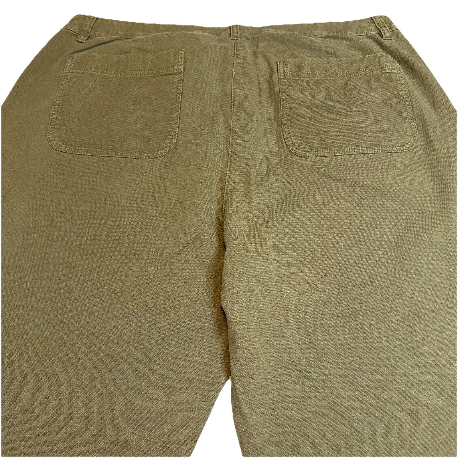 Eileen Fisher Organic Cotton Tencel Blend Casual Ankle Pant‎ Straight Leg Trendy - Image 4