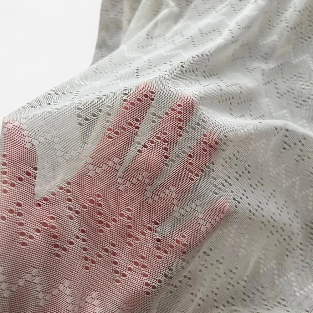 Vintage White Lace Babydoll Cami – Sheer Sweetheart Bow Detail (Runs S/M) - Image 5