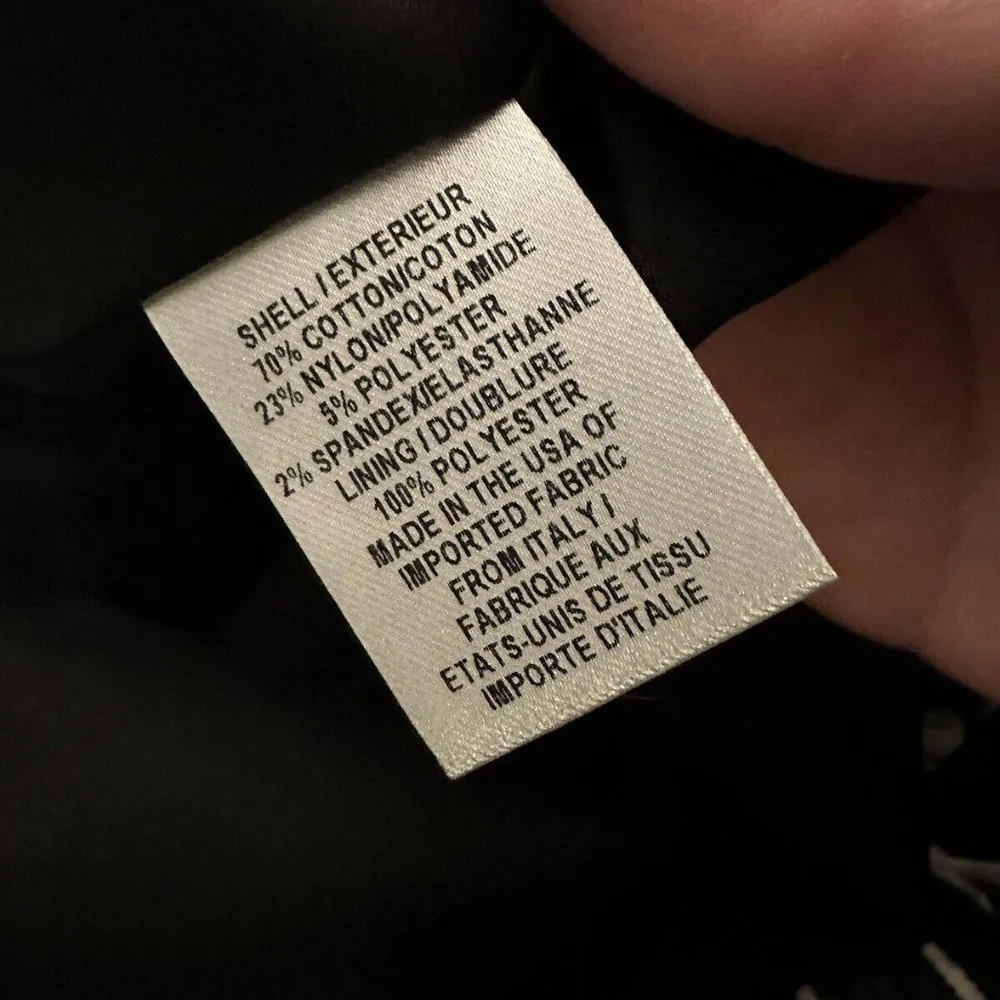 Designer Milly Floral Aesthetic Chevron Black / White / Orange Halter Dress Sz 4 - Image 4