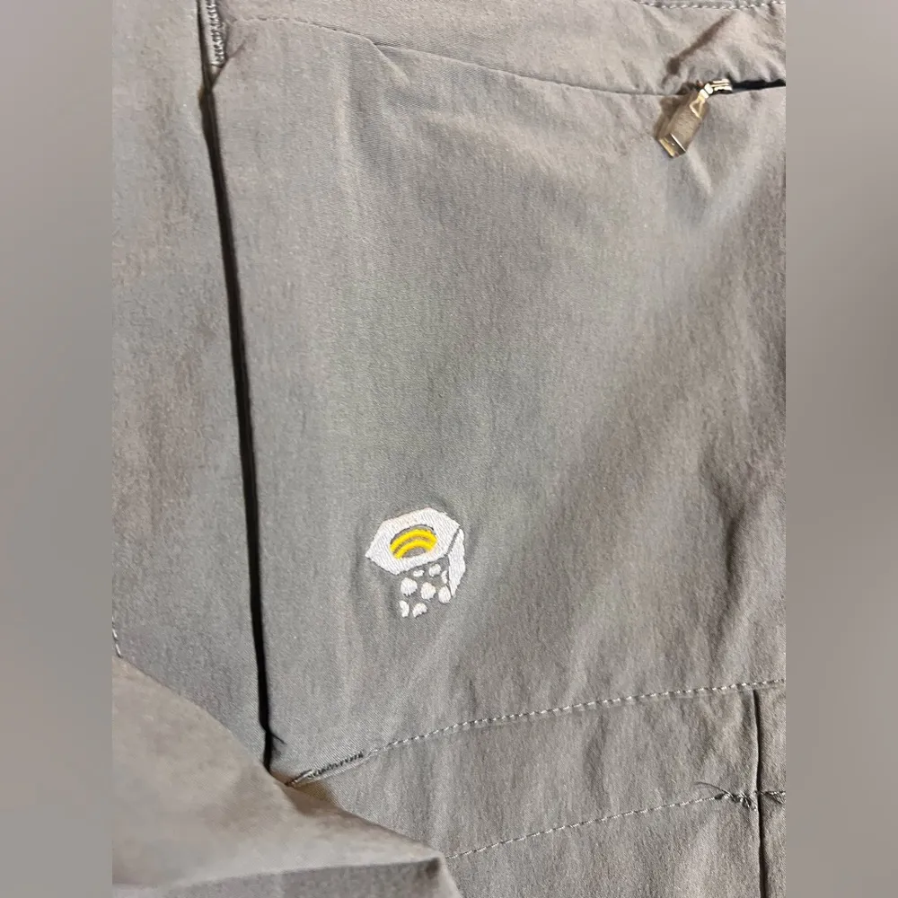 Mountain Hardwear Gray Cargo Pants with Drawstring Waist Women’s, zip off lower - Image 2