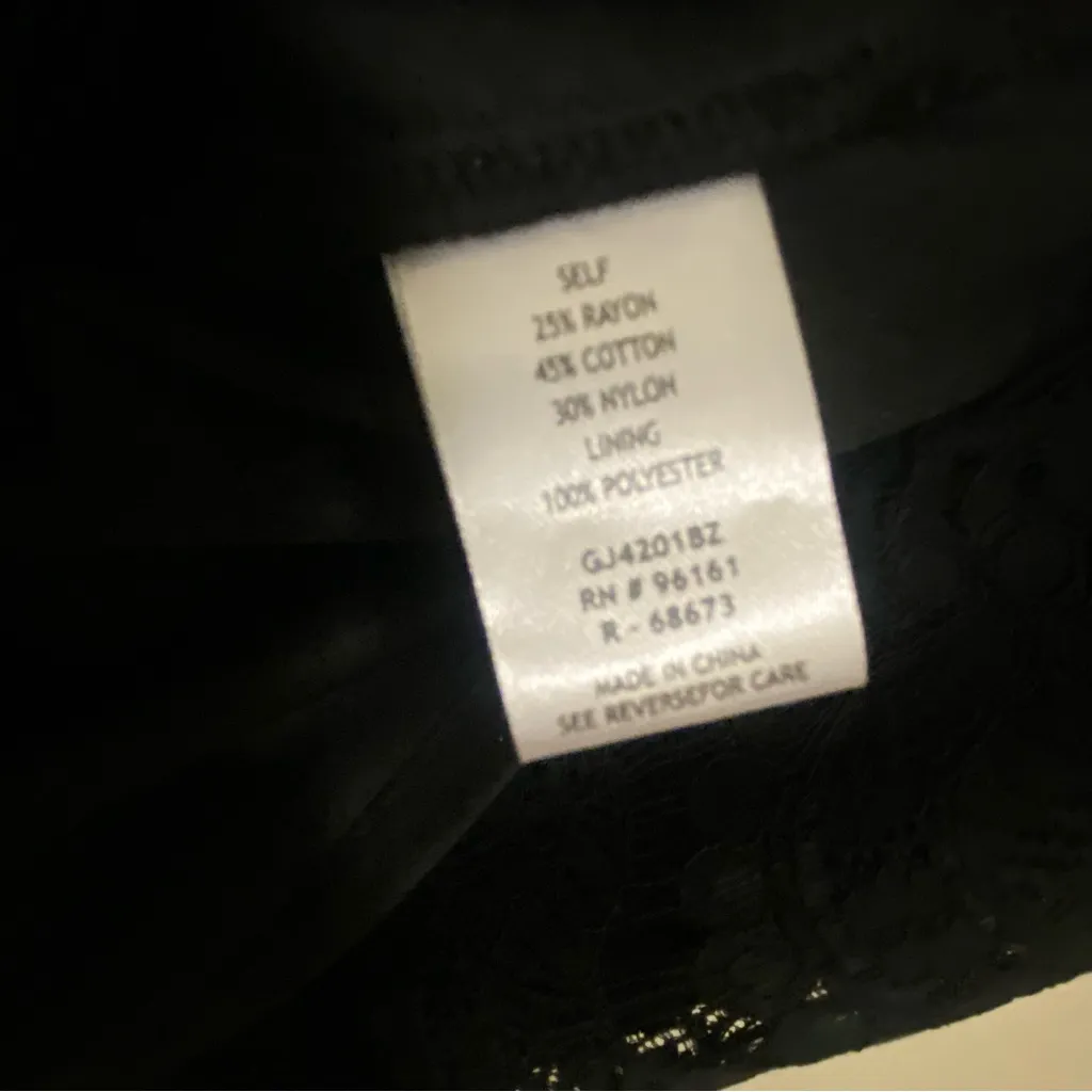 Gypsies & Moondust Womens All Black Lace Tank Top M Medium 38” Goth Lattice - Image 8