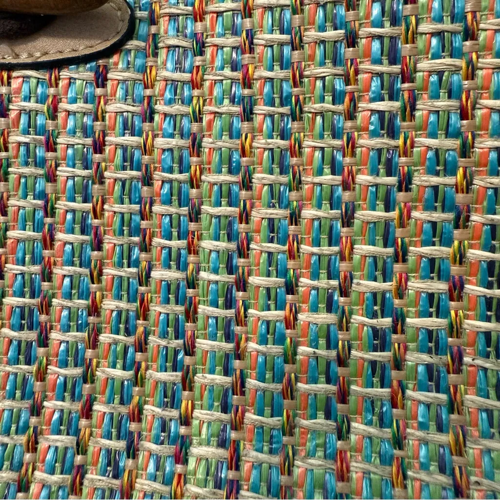 Simply Noelle Woven Rattan Straw Colorful‎ Multi Shoulder Crossbody Bag Purse - Image 4