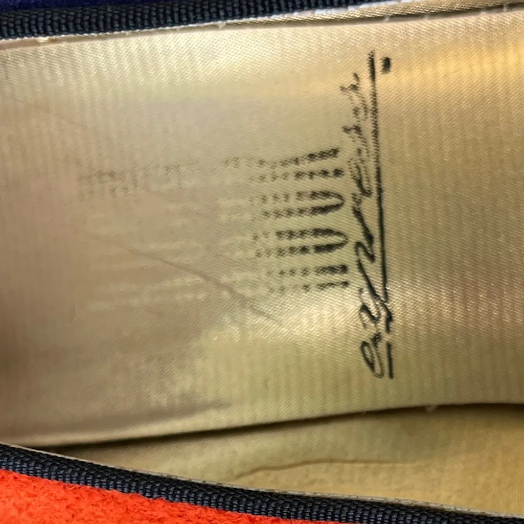 Vintage Rush Hour Color‎ Block Suede Heels Orange Size 6.5 - Image 7