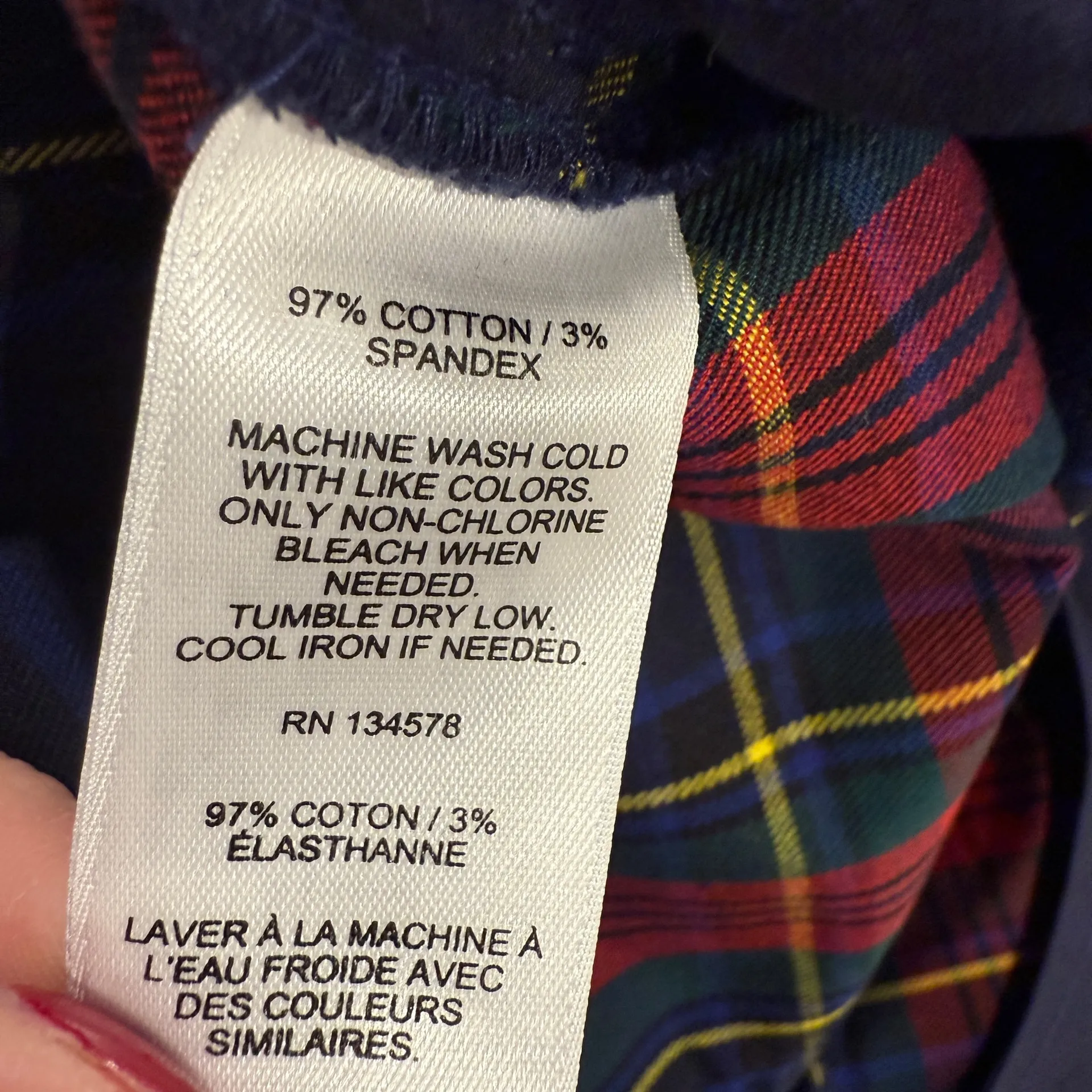 Vineyard Vines Jolly Plaid 5 Pocket Pants Women's Size 4 Holiday Festive NWT - Image 6