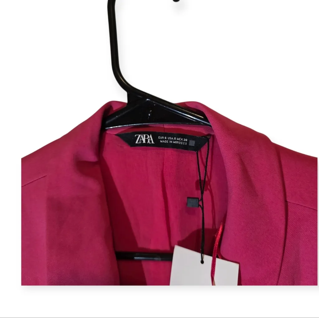 Zara Tuxedo Style Belted Romper S - Image 3