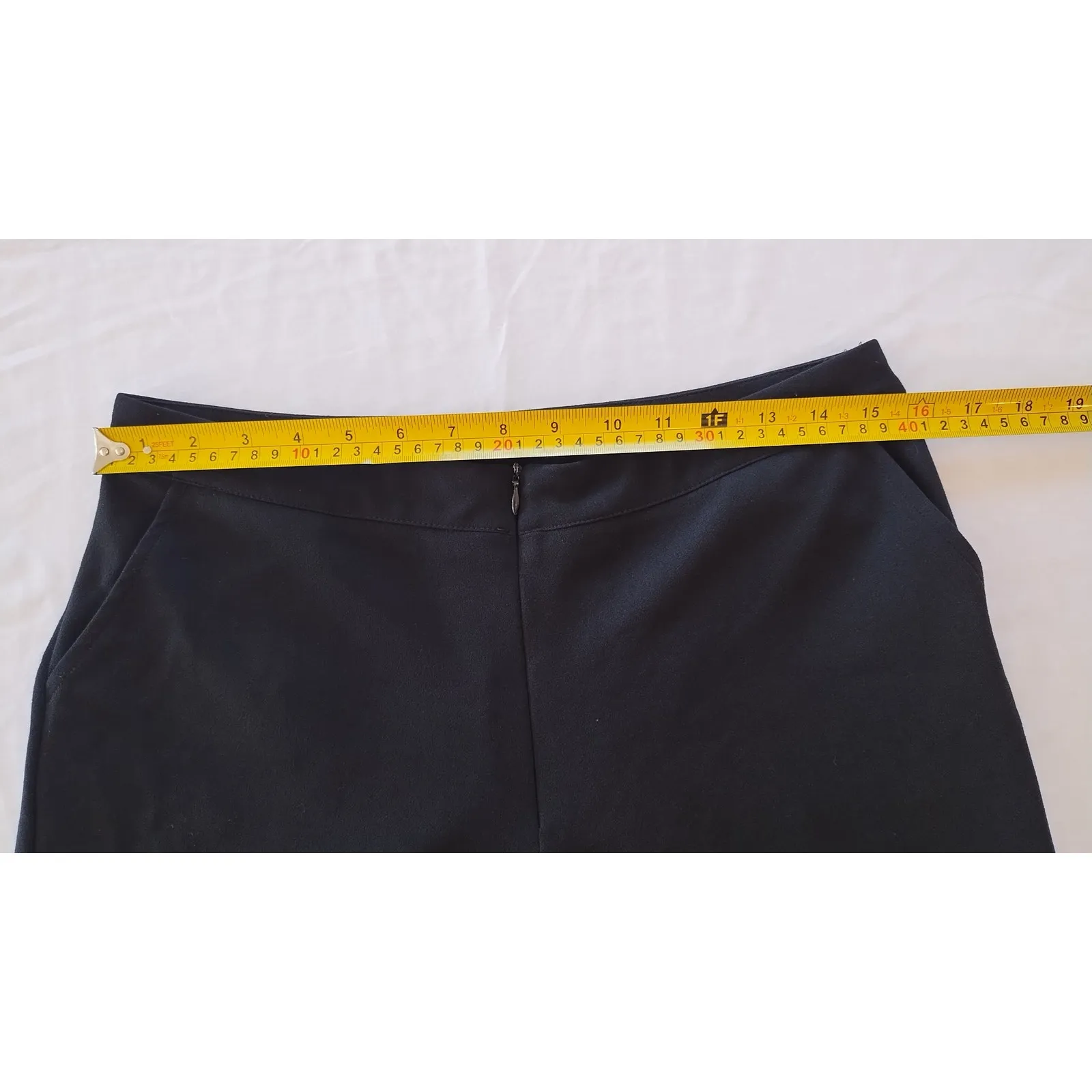 Zara Basic Women Pants Size XL Polyester Black - Image 6