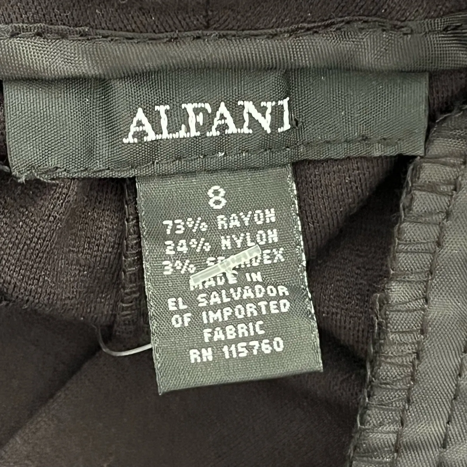 Alfani Belted Knit Pants - Size 8 - NWT - Image 7