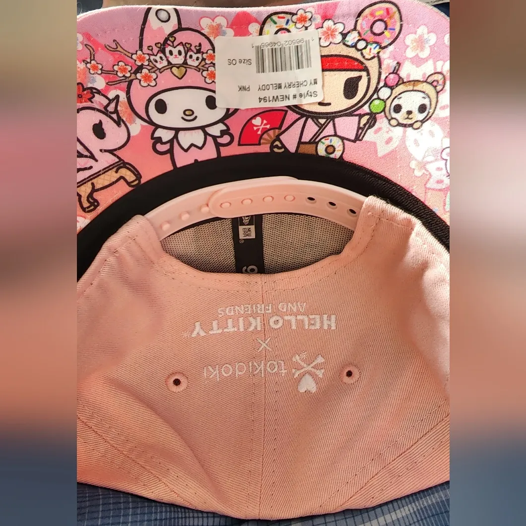 NWT New Era tokidoki x Hello Kitty and Friends My Cherry Melody Snapback Hat Cap Pink - Image 8