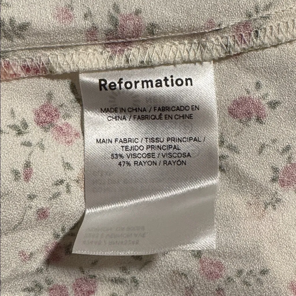 NEW Reformation Lacey Midi Dress Size 4 Boheme Floral - Image 8