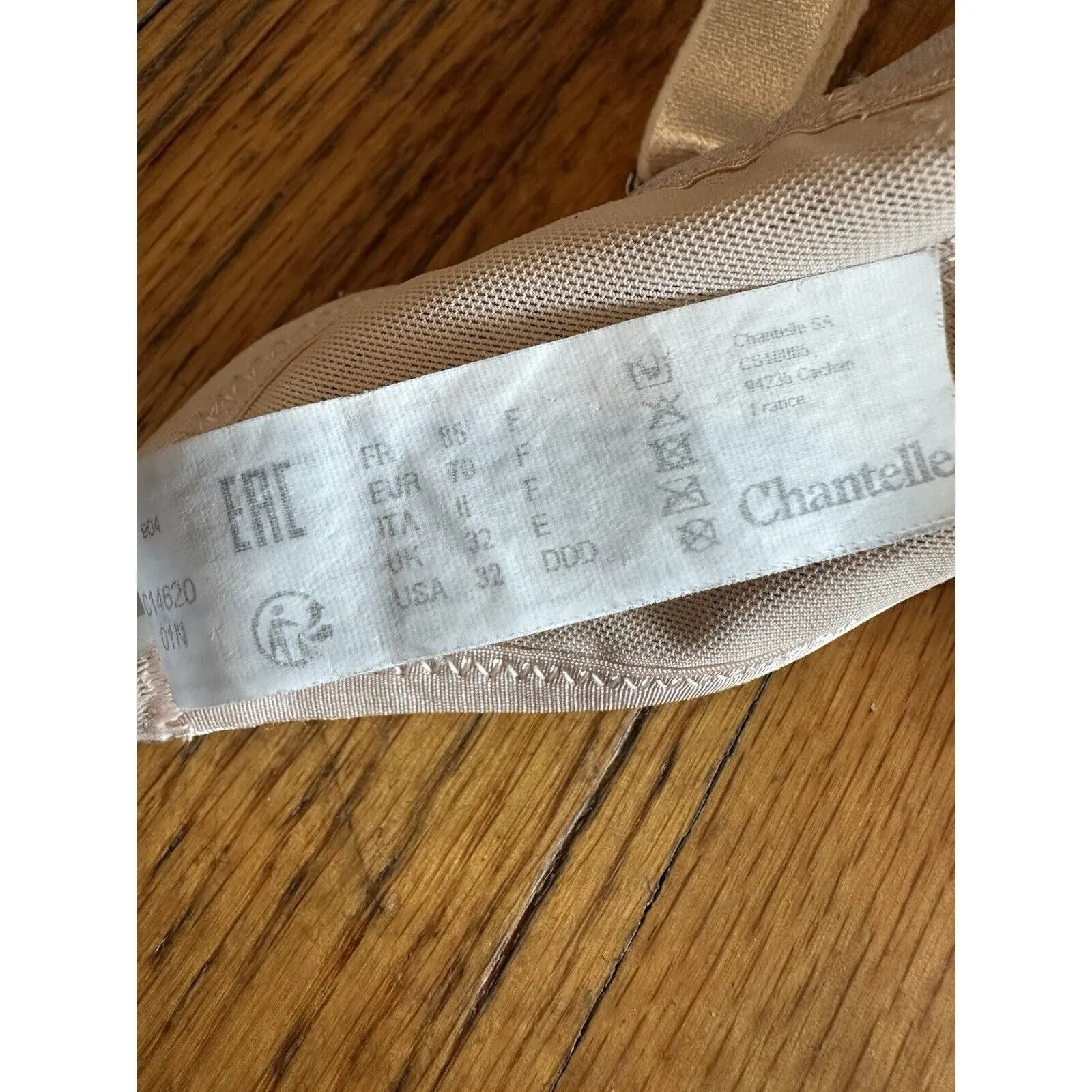 CHANTELLE 301858 Women Pyramide T Shirt Bra Golden Beige Size 32DDD - Image 8