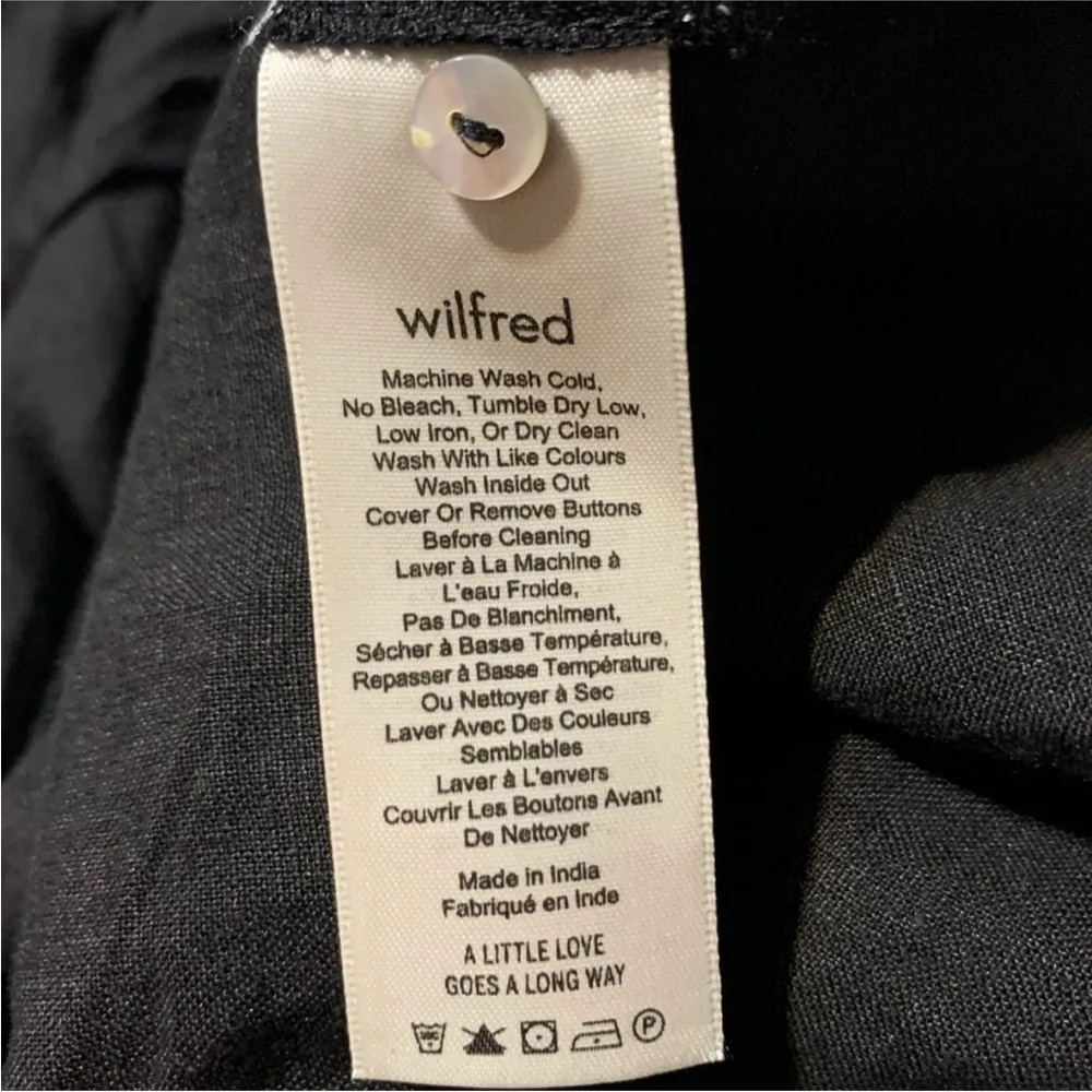 Aritzia Wilfred Delfina Black Linen Romper - Image 6