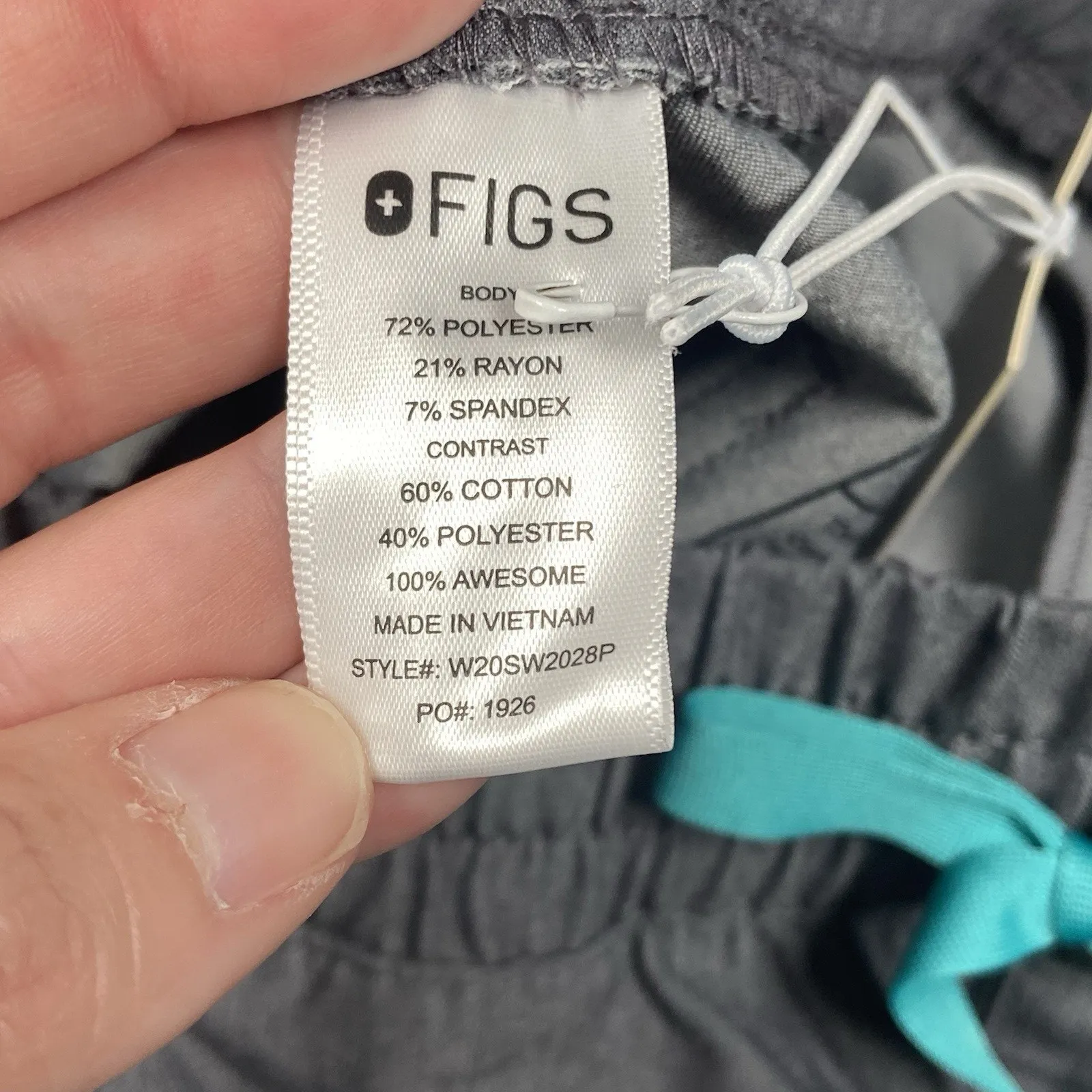 Figs Scrub Pants Women XS Petite Gray High Waisted Zamora Jogger NWT Medical - Image 6